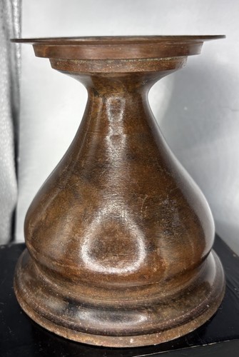 Antique metal candle - metal, holder-