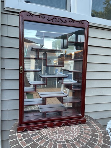 Vintage china cabinet curio - china,