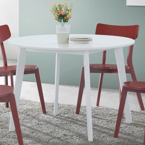 White round dining table - round,