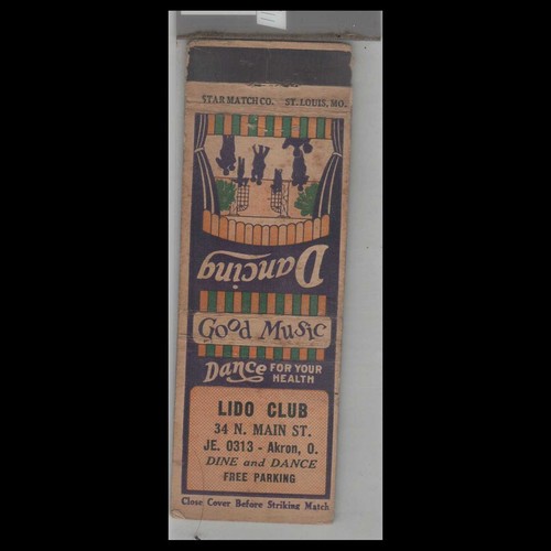 Matchbook cover 1930s star - matchbook,