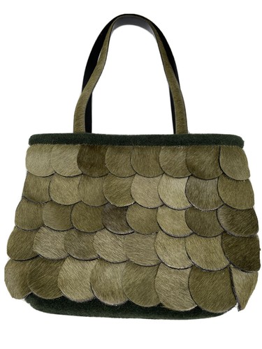 Berge green small - green, purse
