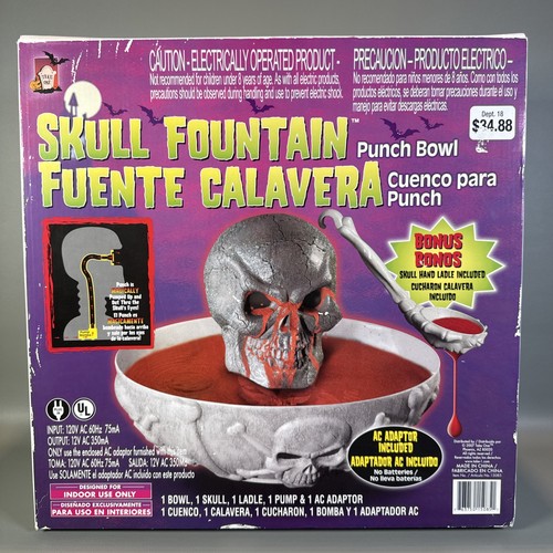 Halloween skull fountain punch - halloween,