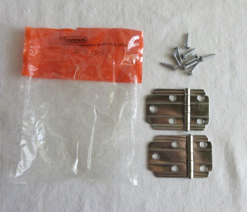 Vtg amerock flush hinge chrome - flush,
