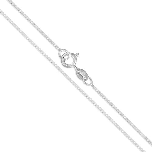 Sterling silver box - silver, .8mm