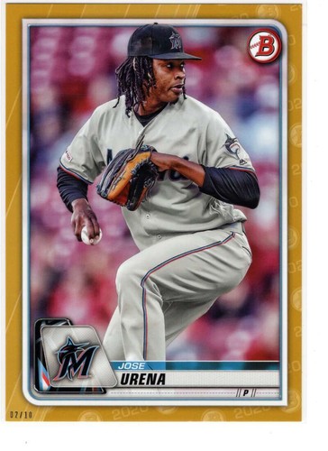 Jose urena 2020 bowman 5x7 - urena,