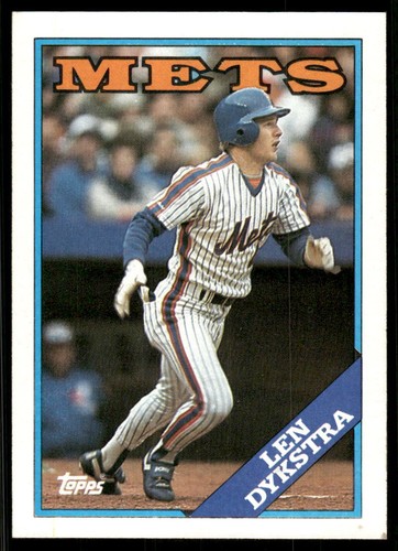 1988 topps 655 len dykstra - topps,