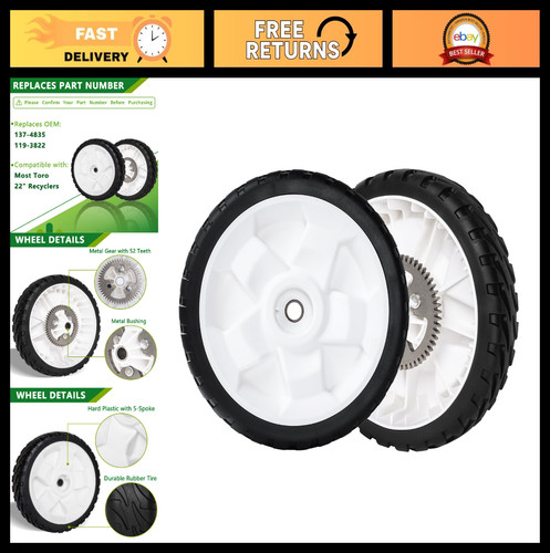 Rear drive wheels mower - 8",
