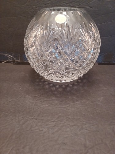 Lead crystal rose - crystal, bowl