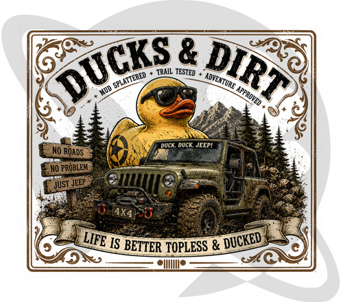Sublimation duck jeep - duck,