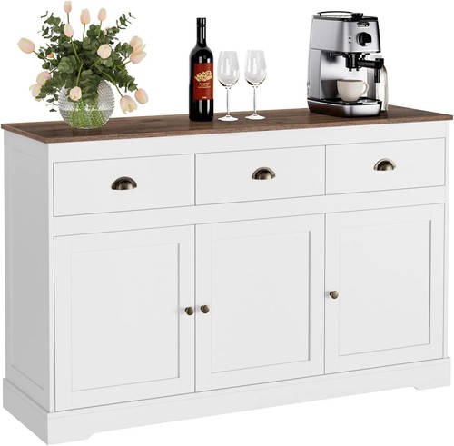 White buffet cabinet storage - white,