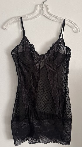 Rampage black lace - lace, chemise