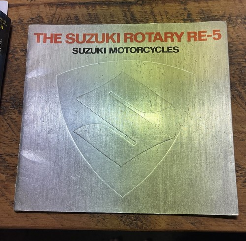 Suzuki re5 sales book brochure - suzuki,