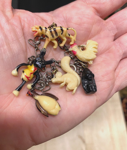 Vintage celluloid charm - vintage,