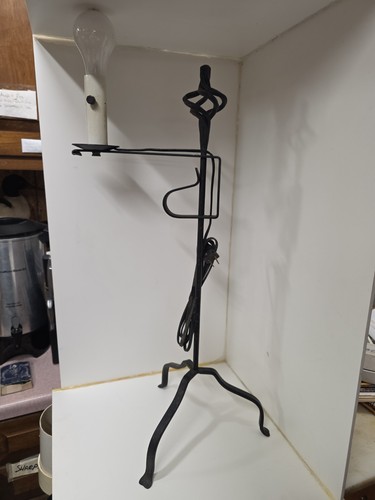 Vtg wrought iron candle - ,