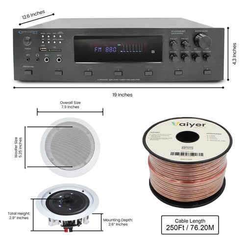 Vaiyer 6000w bluetooth - bluetooth, amp