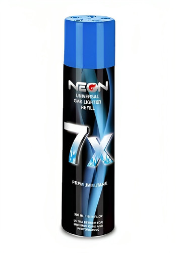 Neon refined butane lighter - neon, 7x