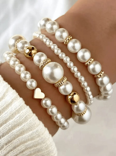 Piece pearl beaded - pearl,
