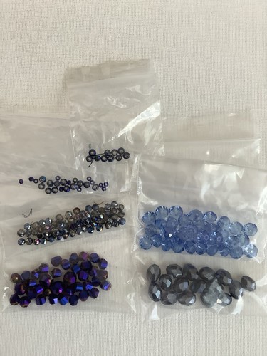 Blue crystals various sizes - crystals,,
