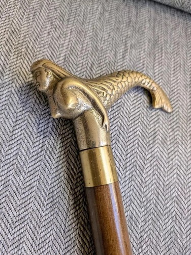 Vintage brass handle - brass,