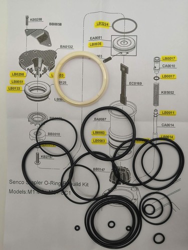 New rebuild kit for senco - new,