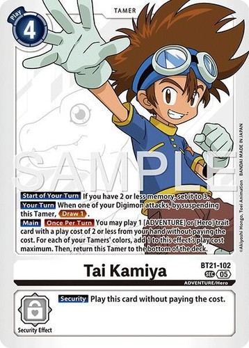 Tai kamiya foil bt21 102 - kamiya, bt21-102