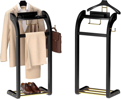 Suit valet stand for - suit, wood