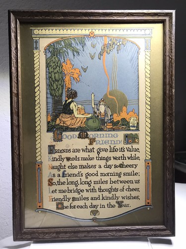 Vintage lee mero poem print - vintage, ~