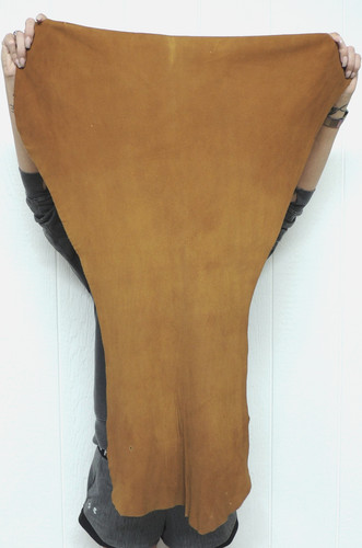 Cinnamon deerskin leather hide - leather,