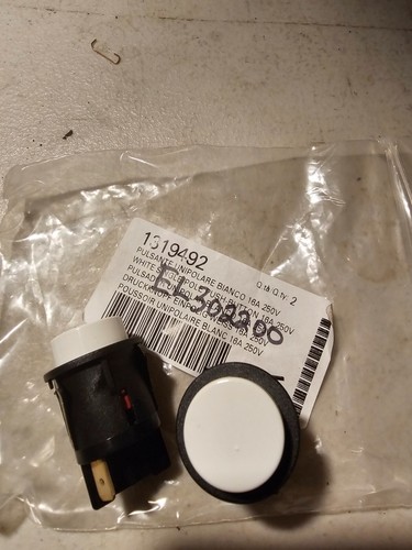 White single pole push button - white, push-button
