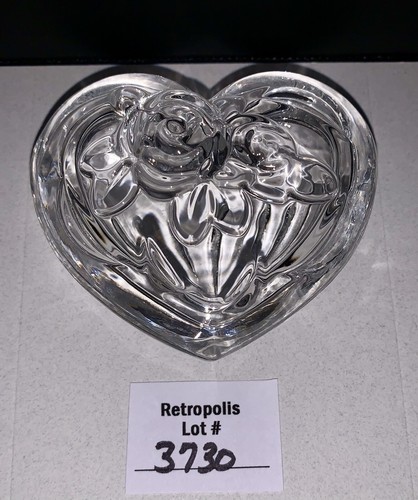 Clear glass heart - glass,