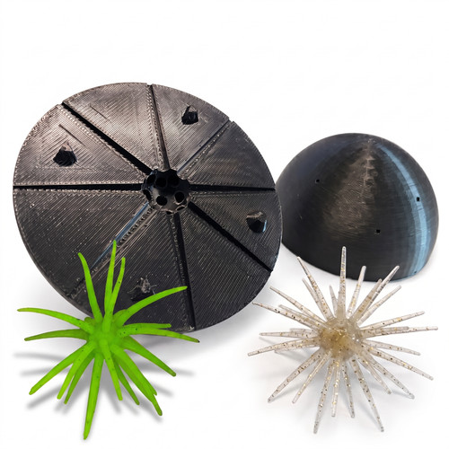 Urchin fuzzy dice - urchin,