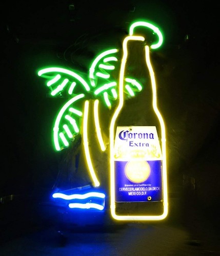 Corona extra beer palm tree - beer,