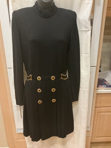Black john dress gold - st, w/gold