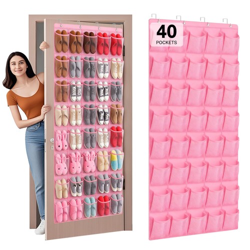 Pink large mesh pocket over - 40,