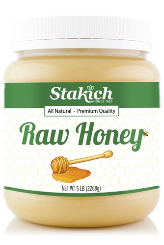 Raw honey 100 natural - lb,