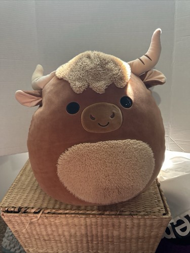 Squishmallow tag brown - w/,