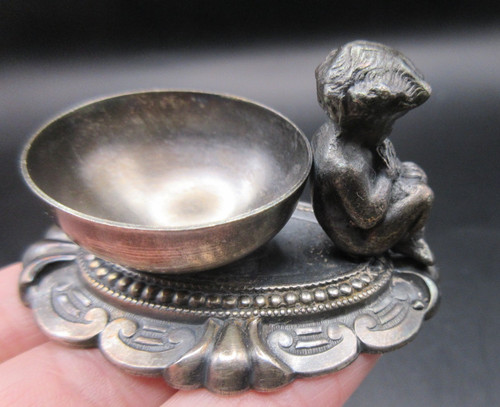 Salt cellar holder cherub - salt,