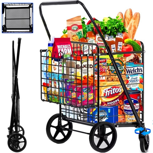 Folding grocery cart mesh - folding,