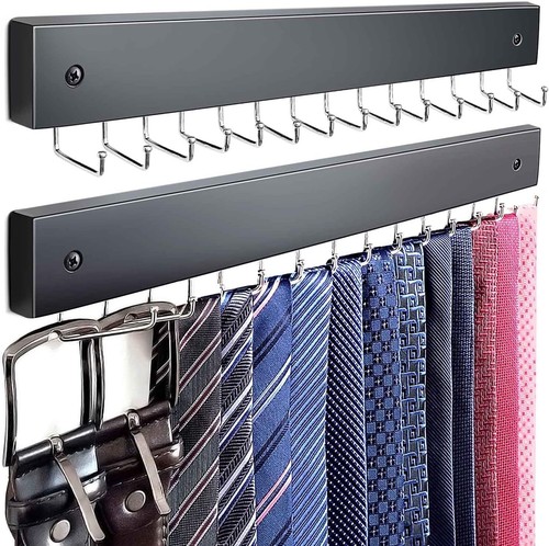 2pack tie rack wall - tie, mounted