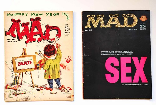 Mad magazine lot 1963 - mad,