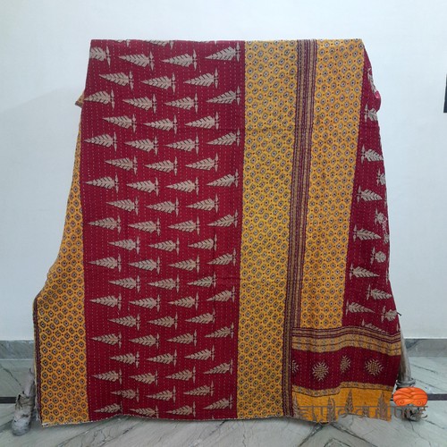 Vintage ethnic kantha quilt - ethnic,