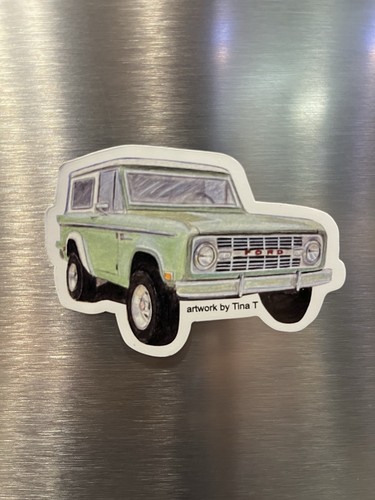 Early ford bronco magnet - bronco,