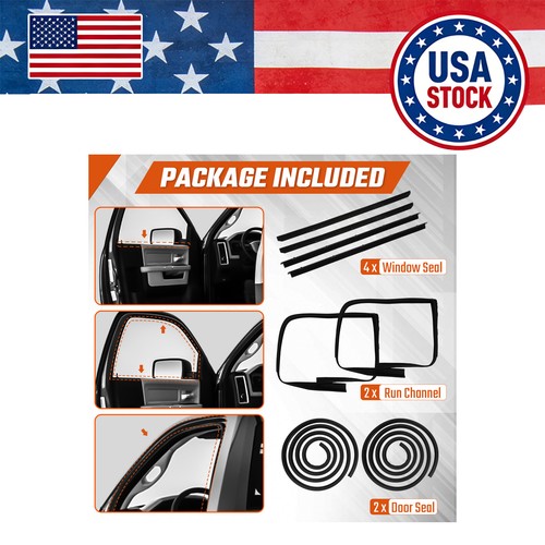 Door seal kit window - seal, run