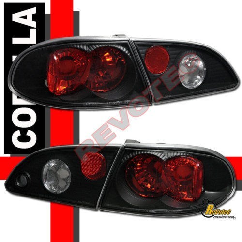 Black tail lights trunk - black,