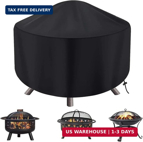 Round fire pit cover for - fire,