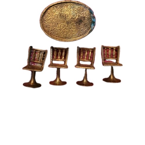 Ornate brass dollhouse