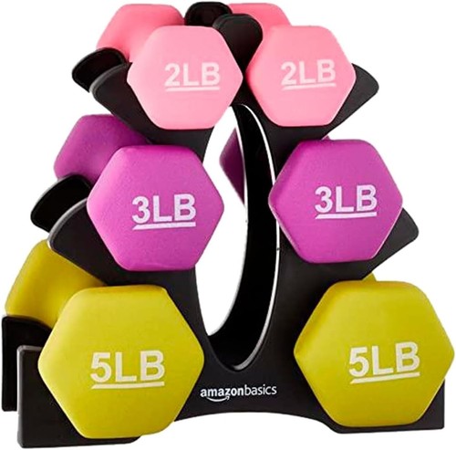 Neoprene dumbbell hand weights - neoprene,