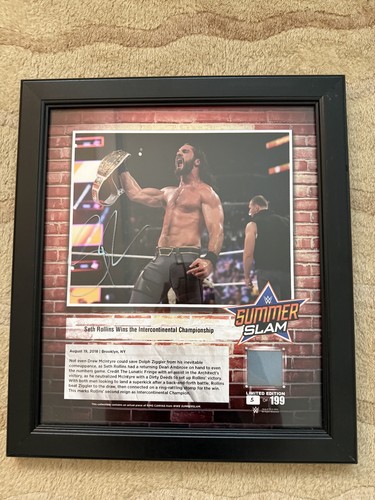 Wwe seth rollins signed - rollins,