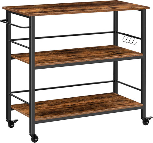 Rustic kitchen island cart - rustic,