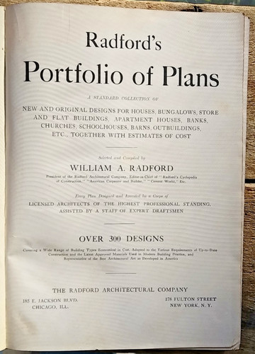 Radford portfolio plans - radford's, of